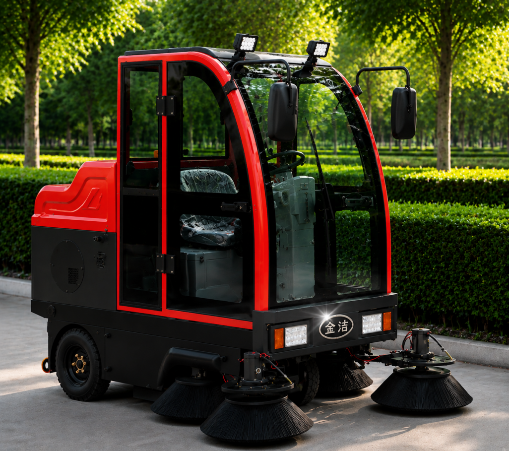 Enclosed sweeper